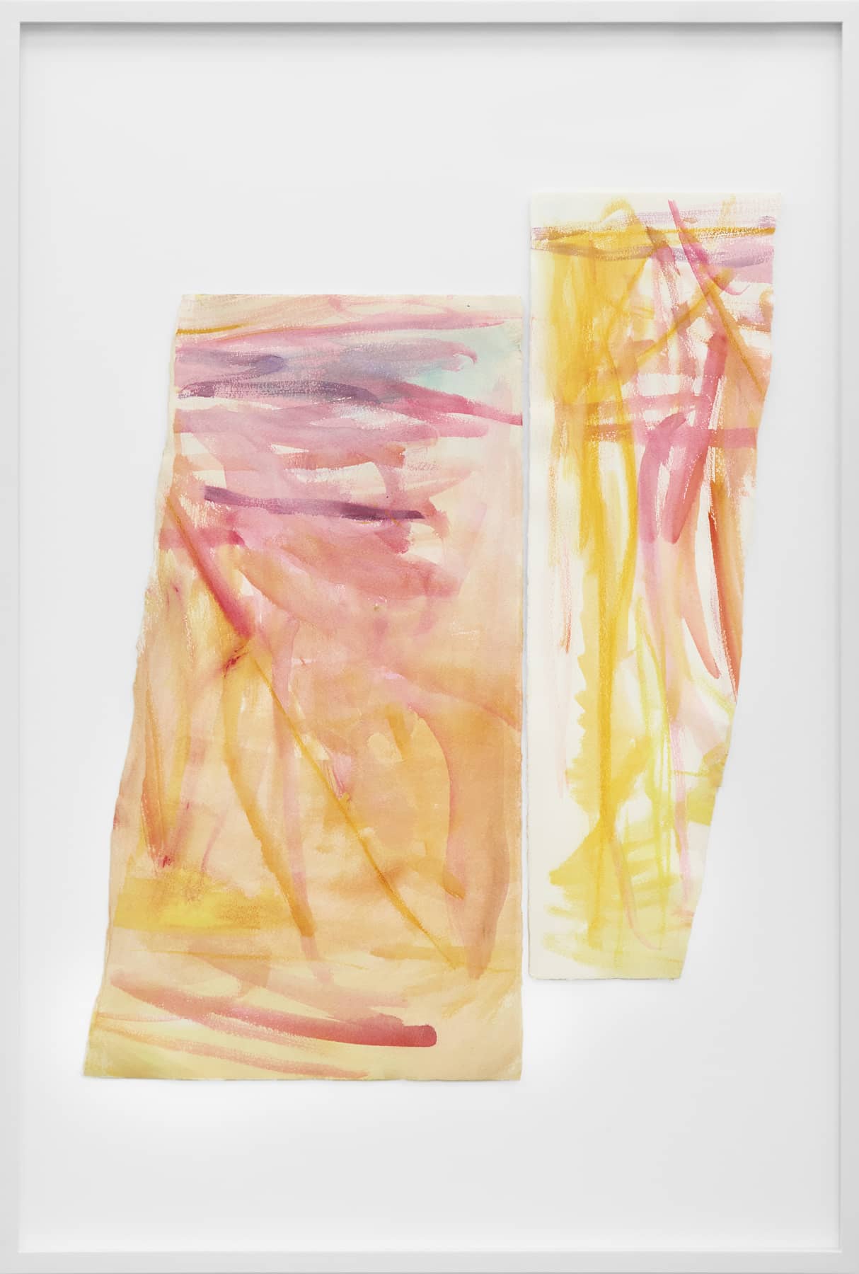01_Hadrien Loumaye_Relationship 1_2024_watercolor, pastel on paper_123x83 cm_Mina Albespy