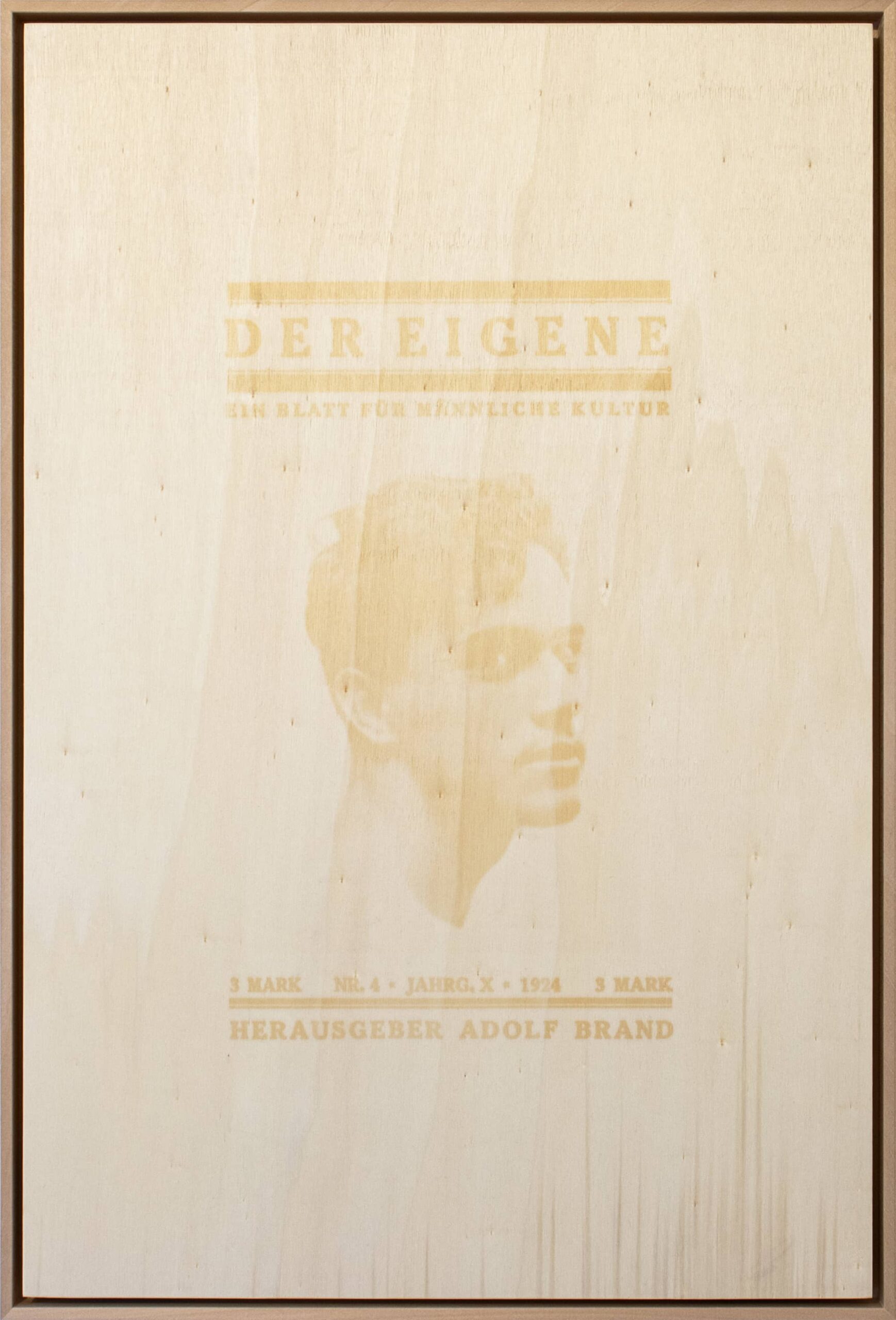 38_Takahiro Kudo_Untitled (Beautiful Days)_Dear Past series_2024_sun-bleached wooden plate, anti-UV varnish_62x42cm