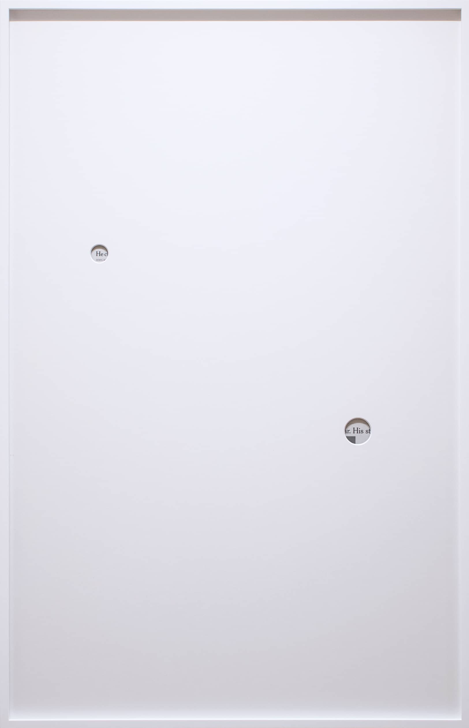 46_Takahiro Kudo_Untitled (It's Complicated)_Blinkers series_2024_mount on 2 sheets of newspaper_124x79cm