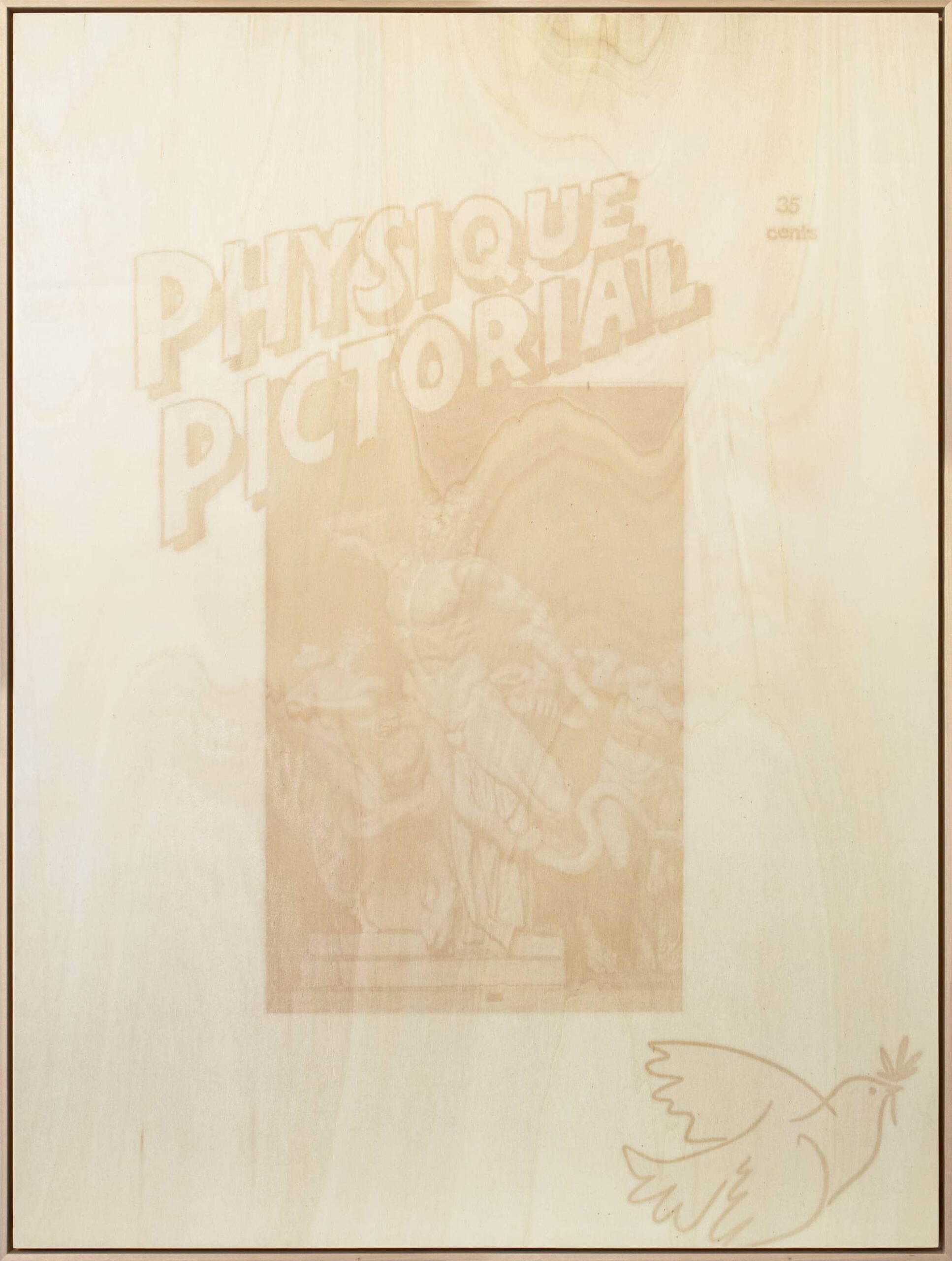 47_Takahiro Kudo_Untitled (Somewhere in This Universe)_Dear Past series_2025_sun-bleached wooden plate, anti-UV varnish_102x77cm_1