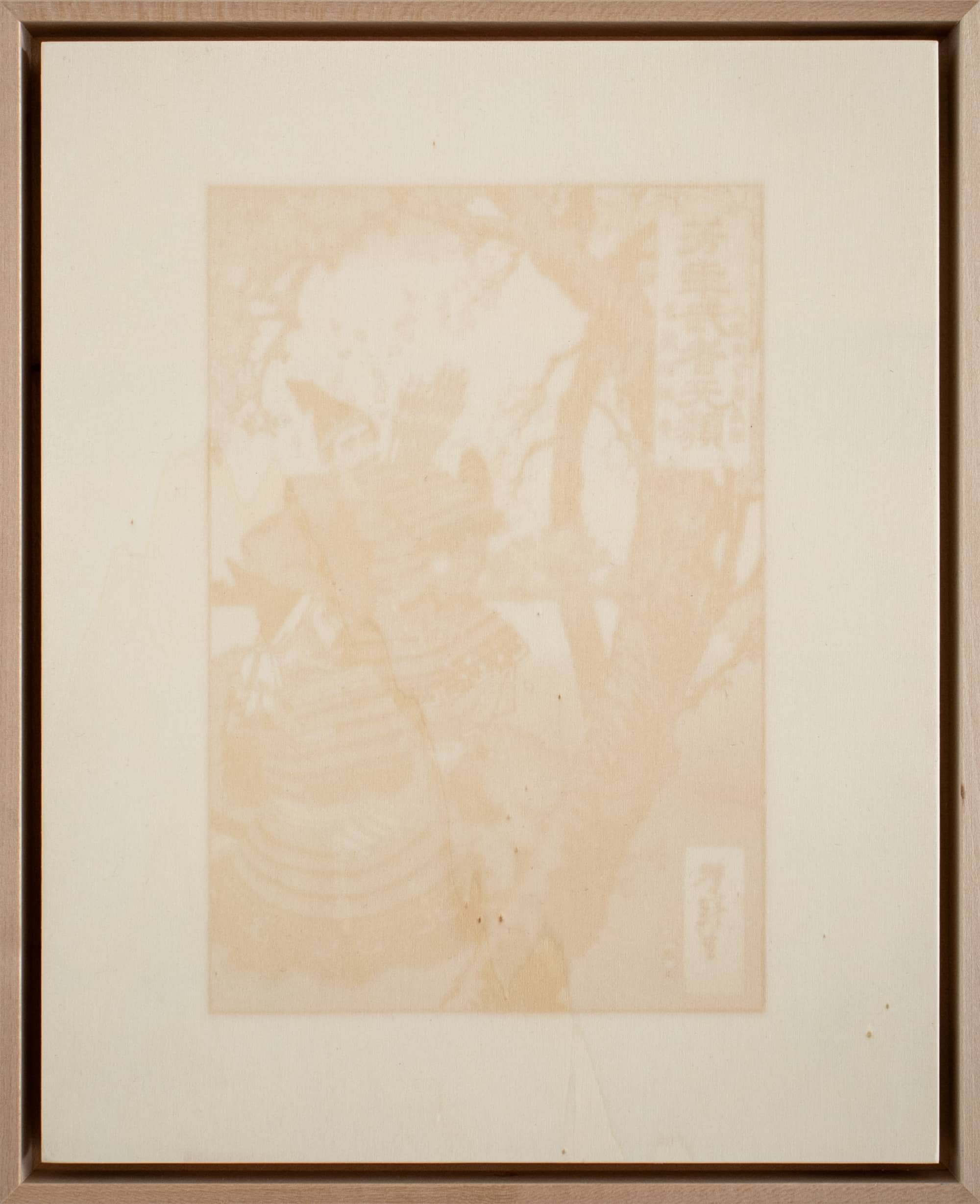 48_Takahiro Kudo_Untitled (Beyond the Stars)_Dear Past series_2025_sun-bleached wooden plate, anti-UV varnish_32x26cm_1