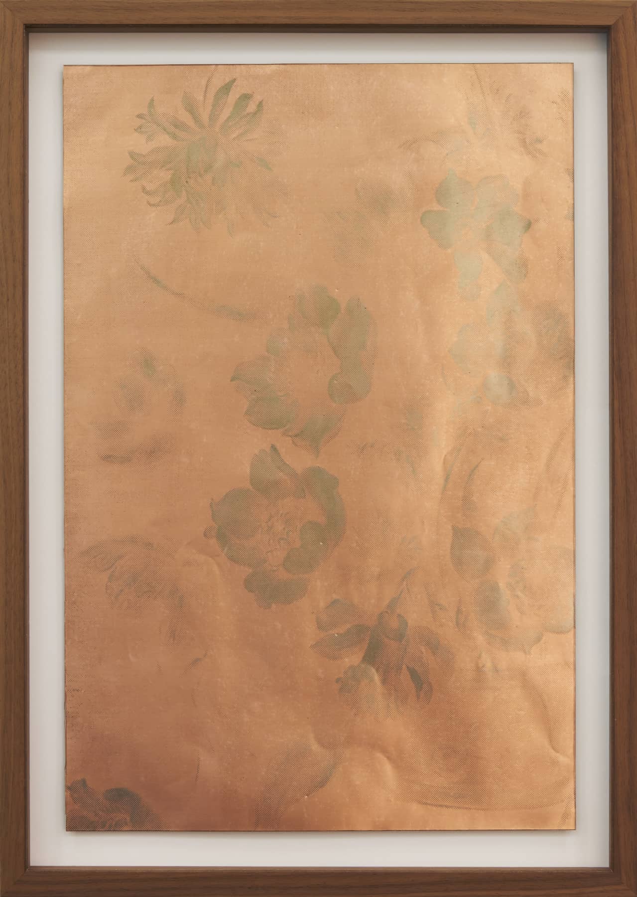 14_Roman Moriceau_Silver (Flowers 3)_2021_silver salts recovered from used bins of siver photography on copper_49x35cm_Mina Albespy