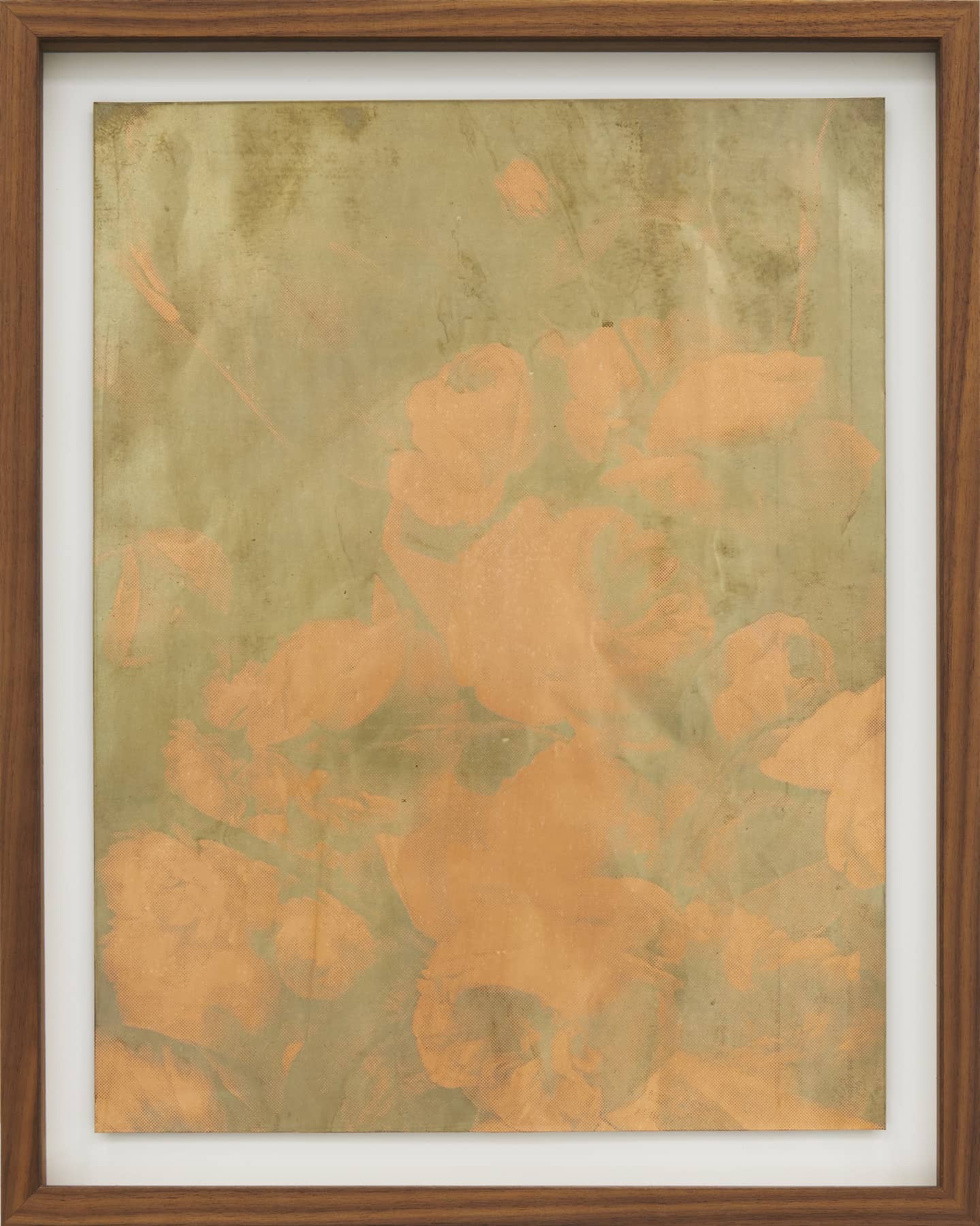 14_Roman Moriceau_Silver (Roses)_2021_silver salts recovered from used bins of siver photography on copper_46x36,5cm_Mina Albespy