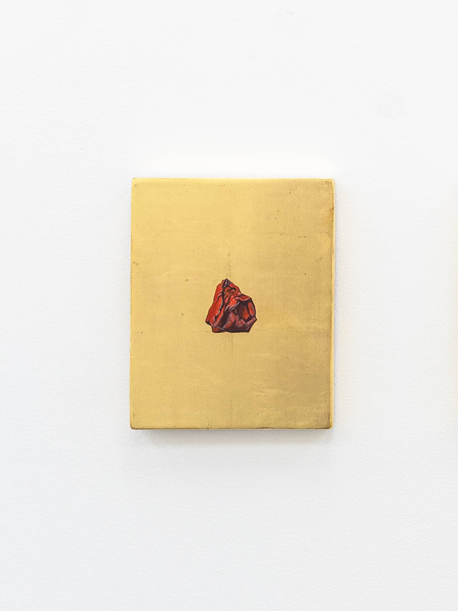 11_Emmanuelle Leblanc_2025_Pietra Cinabre 1_tempera and goldleaf on wood_20x16 cm