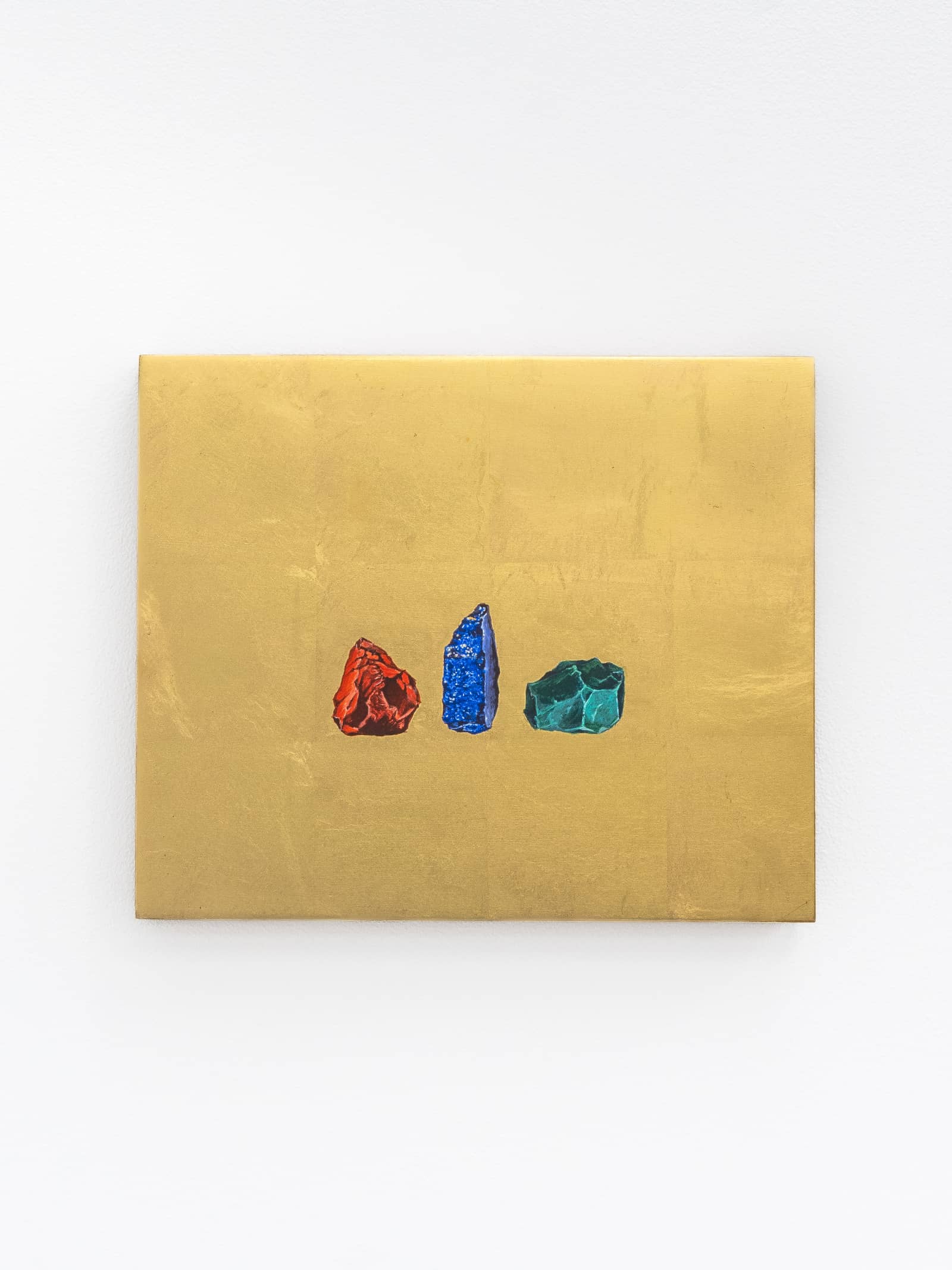 21_Emmanuelle Leblanc_Pietra Composition 2_2025_tempera and goldleaf on wood_25x30 cm