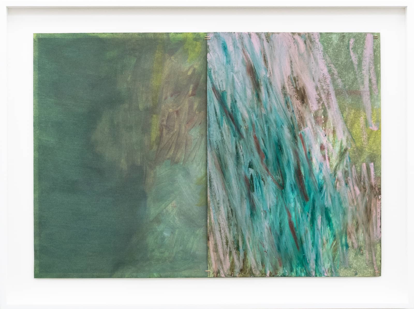 2_Melanie Berger_Sans Titre (Duo 1)_2026_oil, pigments, oilstick on papers_52.5x70cm_1